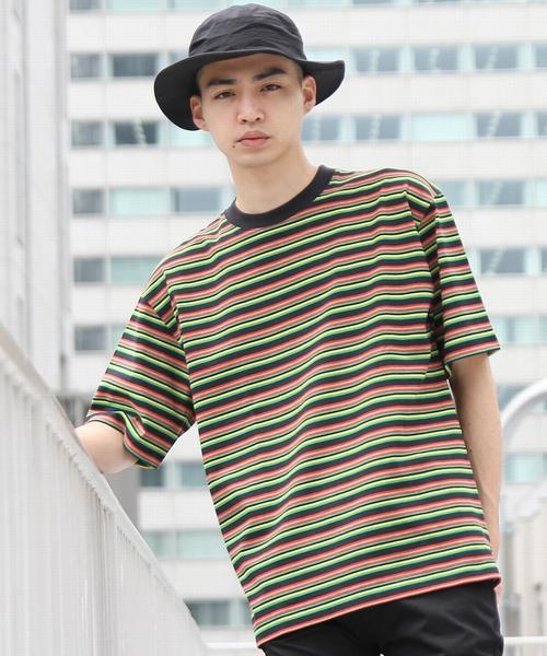 coen(コーエン)の「ビッグシルエットマルチボーダーTシャツ2(UTILITY LINE)(Tシャツ/カットソー・メンズ・その他1/その他・SMALL/MEDIUM/LARGE)」の20枚目の写真