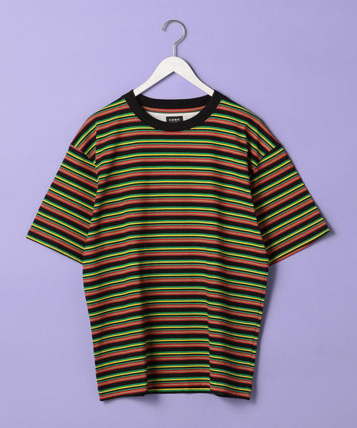 coen(コーエン)の「ビッグシルエットマルチボーダーTシャツ2(UTILITY LINE)(Tシャツ/カットソー・メンズ・その他1/その他・SMALL/MEDIUM/LARGE)」の4枚目の写真