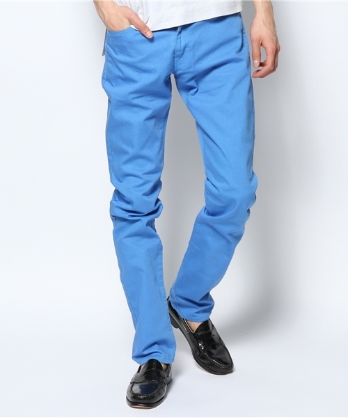 green label relaxing（グリーンレーベルリラクシング）の「SLIM 825 7/SERGE 5POCパンツ ◆（その他パンツ・メンズ・ベージュ/ライム/ブラック/コバルトブルー/ネイビー・34inch/30inch/33inch/29inch/31inch/32inch）」の5枚目の写真