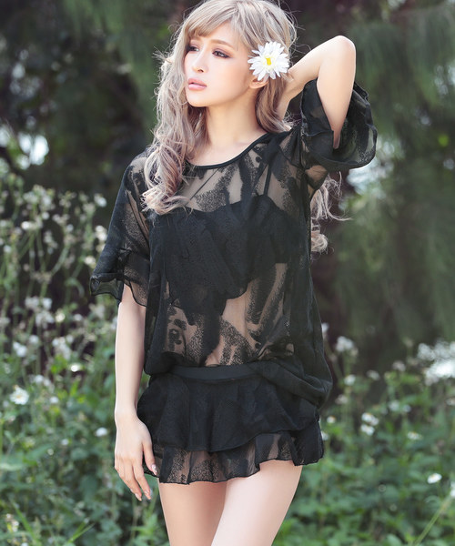 Ninarobe（ニーナローブ）の「フリルレースビキニ×トップス