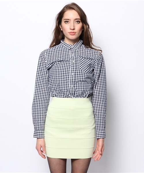 ROSE BUD(ローズバッド)の「(B.B) 32900-122TP (シャツ/ブラウス・レディース・ネイビー/サックスブルー・ONE SIZE)」の8枚目の写真