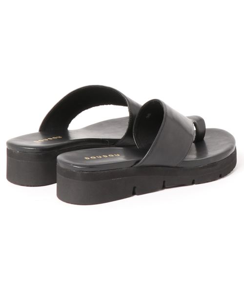 DouDou（ドゥドゥ）の「PUトングサンダル（サンダル・レディース・ブラック/ベージュ/その他・38/36/37）」の4枚目の写真