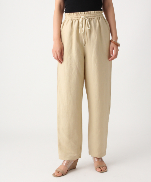 A part by（アパートバイ）の「R/Lリーフムジイージーパンツ　838841（その他パンツ・レディース・レッド/ブラック系その他/ナチュラル/グリーン系その他・FREE）」の3枚目の写真