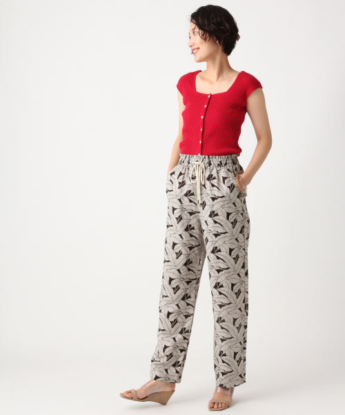 A part by（アパートバイ）の「R/Lリーフムジイージーパンツ　838841（その他パンツ・レディース・レッド/ブラック系その他/ナチュラル/グリーン系その他・FREE）」の14枚目の写真