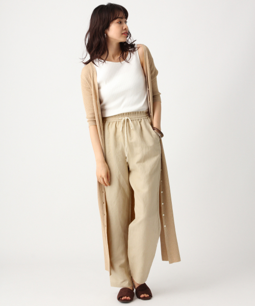 A part by（アパートバイ）の「R/Lリーフムジイージーパンツ　838841（その他パンツ・レディース・レッド/ブラック系その他/ナチュラル/グリーン系その他・FREE）」の11枚目の写真