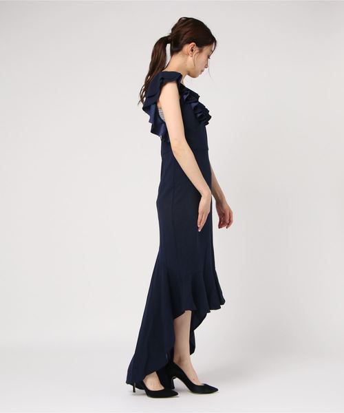 RagsUnite（ラグズユナイト）の「【RagsUnite】ネイビーフィッシュテールドレス（ドレス・レディース・ネイビー・MEDIUM/SMALL）」の3枚目の写真