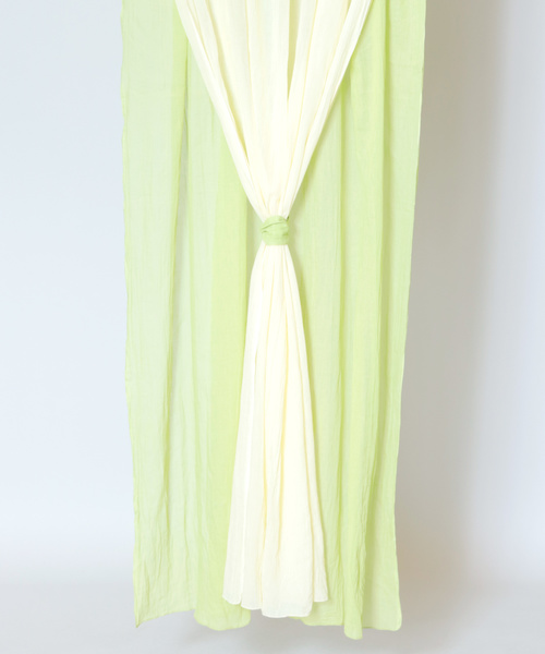 チャイハネ（チャイハネ）の「【チャイハネ】ガーゼカーテン178cm（インテリア雑貨・レディース・ホワイト/ブラウン/ブルー/グリーン/オレンジ/ターコイズブルー・FREE）」の4枚目の写真