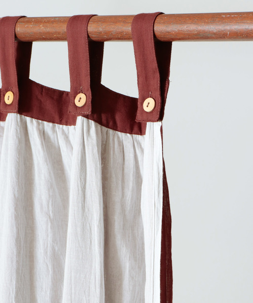 チャイハネ（チャイハネ）の「【チャイハネ】ガーゼカーテン178cm（インテリア雑貨・レディース・ホワイト/ブラウン/ブルー/グリーン/オレンジ/ターコイズブルー・FREE）」の12枚目の写真