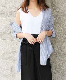 MODE ROBE | Vネックノースリトップス(タンクトップ)