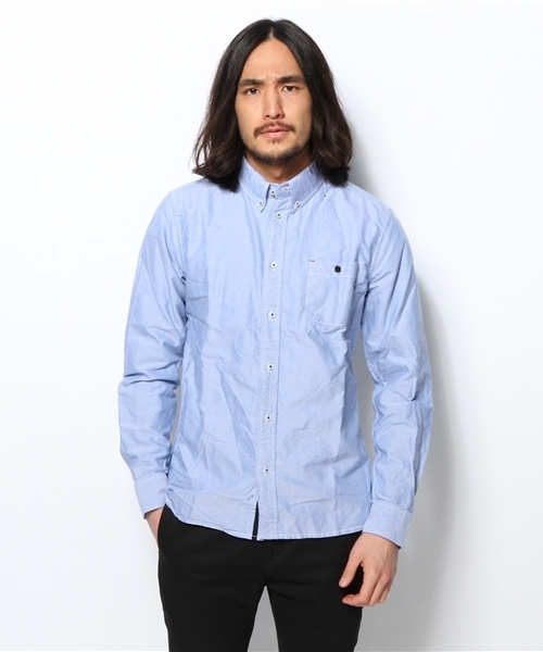 Denime（ドゥニーム）の「裏トリコOX SH（シャツ/ブラウス・メンズ・ホワイト/ブルー・MEDIUM/LARGE）」の2枚目の写真