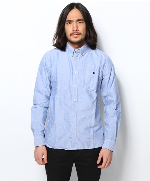 Denime（ドゥニーム）の「裏トリコOX SH（シャツ/ブラウス・メンズ・ホワイト/ブルー・MEDIUM/LARGE）」の3枚目の写真