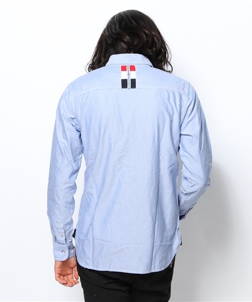 Denime（ドゥニーム）の「裏トリコOX SH（シャツ/ブラウス・メンズ・ホワイト/ブルー・MEDIUM/LARGE）」の5枚目の写真