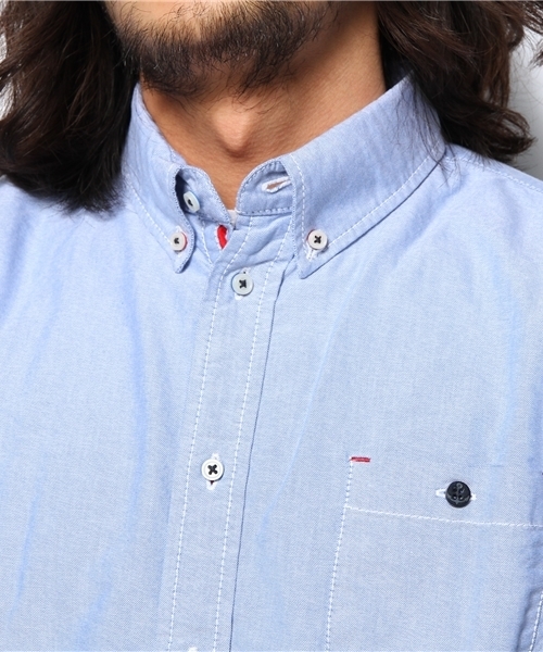 Denime（ドゥニーム）の「裏トリコOX SH（シャツ/ブラウス・メンズ・ホワイト/ブルー・MEDIUM/LARGE）」の6枚目の写真