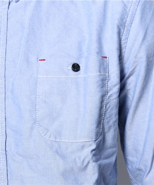 Denime（ドゥニーム）の「裏トリコOX SH（シャツ/ブラウス・メンズ・ホワイト/ブルー・MEDIUM/LARGE）」の9枚目の写真