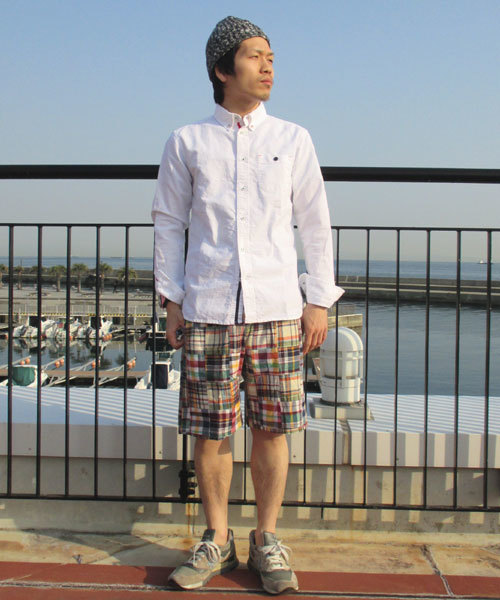 Denime（ドゥニーム）の「裏トリコOX SH（シャツ/ブラウス・メンズ・ホワイト/ブルー・MEDIUM/LARGE）」の12枚目の写真