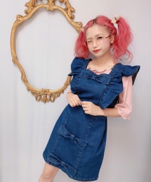 Swankiss�i�X�����L�X�j�́uTS ribbon2 denim O/P�i�����s�[�X�j�v