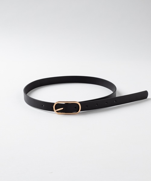 WEGO（ウィゴー）の「WEGO/バックル細ベルト（ベルト・レディース・ブラック/ベージュ/ワイン/グリーン/キャメル・FREE）」の12枚目の写真