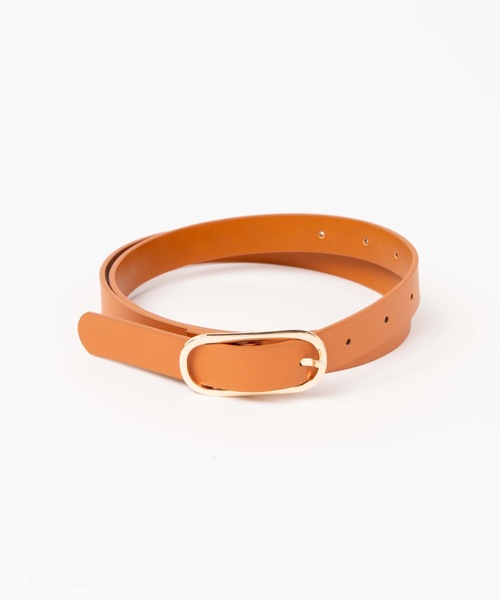 WEGO（ウィゴー）の「WEGO/バックル細ベルト（ベルト・レディース・ブラック/ベージュ/ワイン/グリーン/キャメル・FREE）」の16枚目の写真