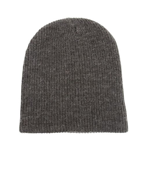 Ungrid(アングリッド)の「リブ編みニット帽(ニットキャップ/ビーニー・レディース・チャコールグレー/ブラック/ブラウン・FREE)」の4枚目の写真
