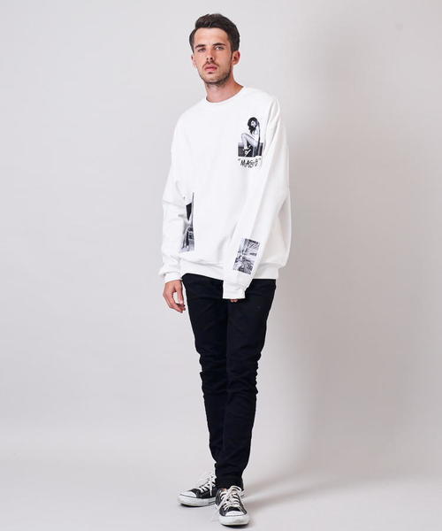 GALLIS ADDICTION（ガリスアディクション）の「GAランダムフォトクルースウェット2（スウェット・メンズ・ホワイト/ブラック/ベージュ・M/L）」の8枚目の写真