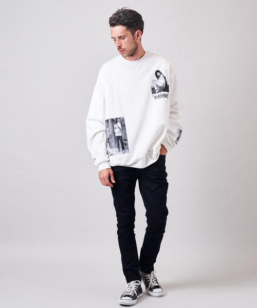 GALLIS ADDICTION（ガリスアディクション）の「GAランダムフォトクルースウェット2（スウェット・メンズ・ホワイト/ブラック/ベージュ・M/L）」の10枚目の写真