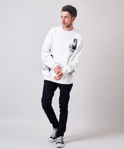 GALLIS ADDICTION（ガリスアディクション）の「GAランダムフォトクルースウェット2（スウェット・メンズ・ホワイト/ブラック/ベージュ・M/L）」の11枚目の写真