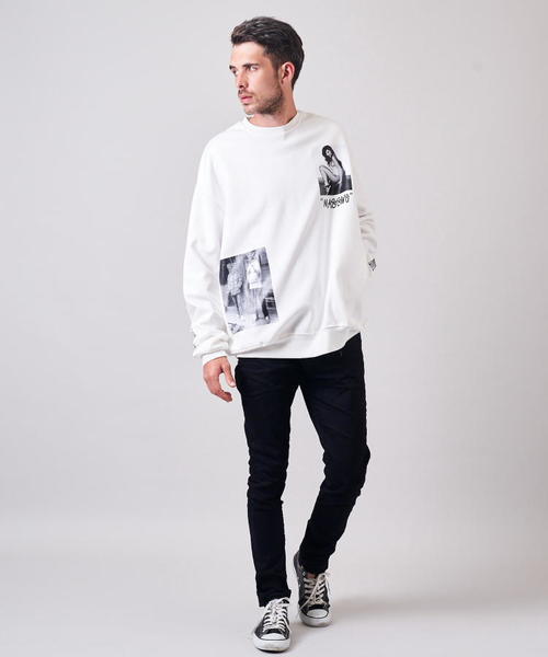 GALLIS ADDICTION（ガリスアディクション）の「GAランダムフォトクルースウェット2（スウェット・メンズ・ホワイト/ブラック/ベージュ・M/L）」の12枚目の写真