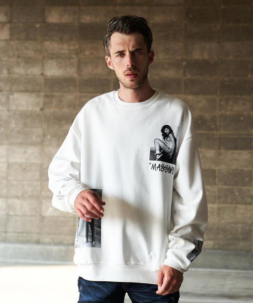 GALLIS ADDICTION（ガリスアディクション）の「GAランダムフォトクルースウェット2（スウェット・メンズ・ホワイト/ブラック/ベージュ・M/L）」の13枚目の写真