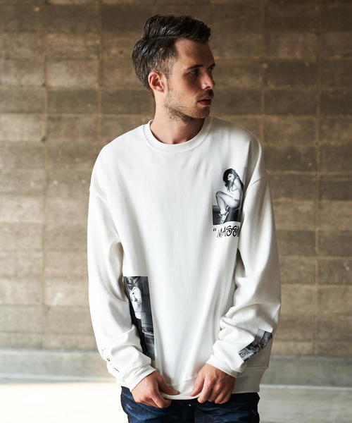 GALLIS ADDICTION（ガリスアディクション）の「GAランダムフォトクルースウェット2（スウェット・メンズ・ホワイト/ブラック/ベージュ・M/L）」の14枚目の写真