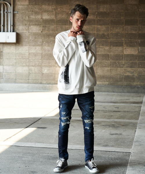 GALLIS ADDICTION（ガリスアディクション）の「GAランダムフォトクルースウェット2（スウェット・メンズ・ホワイト/ブラック/ベージュ・M/L）」の19枚目の写真