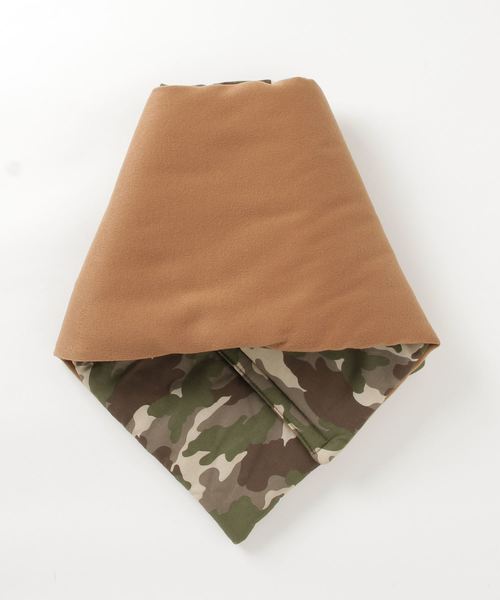 FUNALIVE（ファンアライブ）の「SI Original 2フェイスリバーシブル中綿スヌード マフラー（ネックウォーマー/スヌード・メンズ・ベージュ/ネイビー・FREE）」の5枚目の写真