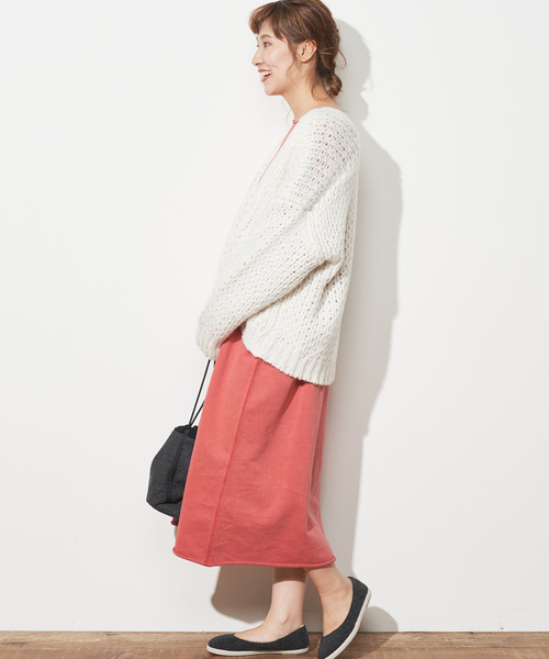 PUAL CE CIN（ピュアルセシン）の「ロービングカーディガン（カーディガン/ボレロ・レディース・グレー/アイボリー/モカ・FREE）」の13枚目の写真