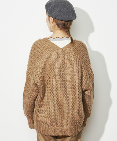 PUAL CE CIN（ピュアルセシン）の「ロービングカーディガン（カーディガン/ボレロ・レディース・グレー/アイボリー/モカ・FREE）」の20枚目の写真