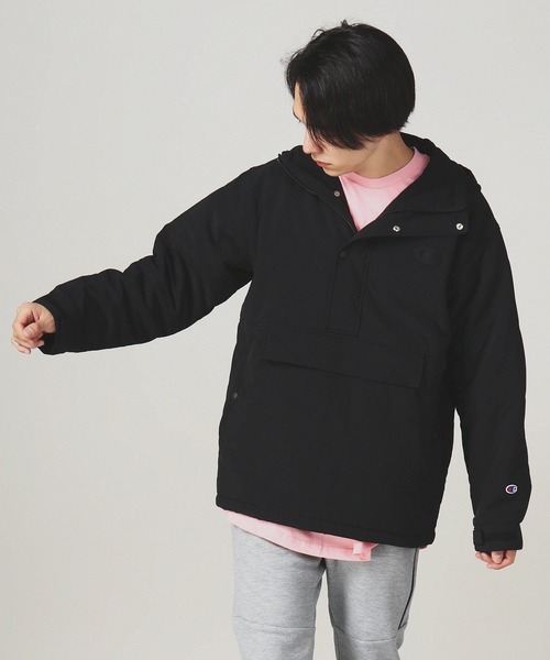 Champion�i�`�����s�I���j�́uChampion �`�����s�I�� 4WAY STRETCH ANOLAK JACKET �A�m���b�N�W���P�b�g ���ȁi���̑��A�E�^�[�j�v�b�u���b�N