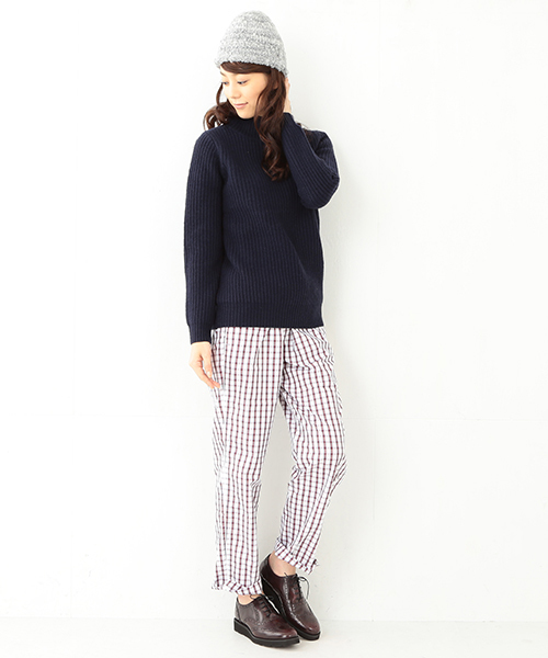 Ray BEAMS(レイビームス)の「SLEEPY JONES / パジャマ パンツ "格子柄"(その他パンツ・レディース・ホワイト・ONE SIZE)」の12枚目の写真