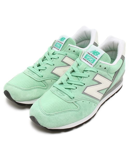 NEW BALANCE(ニューバランス)の「NEW BALANCE M996 Color Update(スニーカー・レディース・ミント/ブルー・24.0cm)」の2枚目の写真