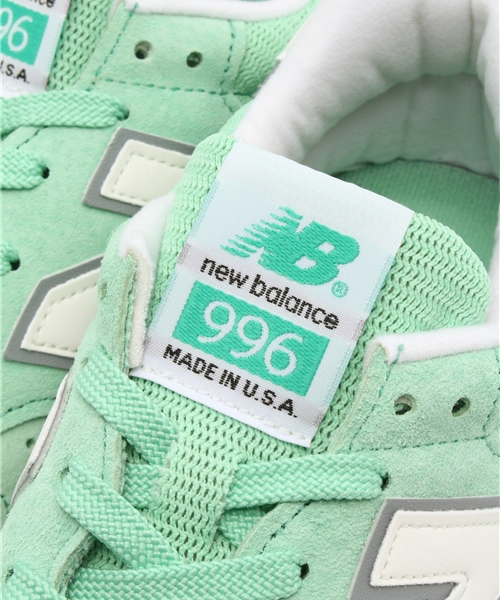 NEW BALANCE(ニューバランス)の「NEW BALANCE M996 Color Update(スニーカー・レディース・ミント/ブルー・24.0cm)」の7枚目の写真