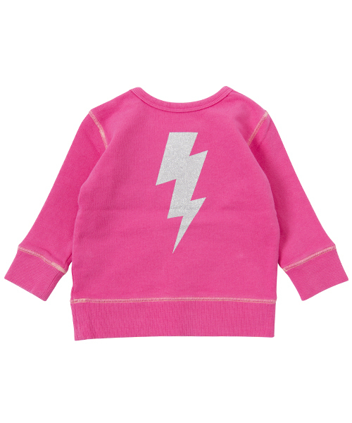 X-girl Stages（エックスガールステージス）の「CREW SWEAT MILLS LOGO　（4T～7T）/ スウェット（スウェット・キッズ・ブラック/ピンク/ネイビー・6T/7T/5T/4T）」の11枚目の写真