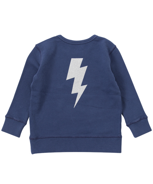 X-girl Stages（エックスガールステージス）の「CREW SWEAT MILLS LOGO　（4T～7T）/ スウェット（スウェット・キッズ・ブラック/ピンク/ネイビー・6T/7T/5T/4T）」の5枚目の写真