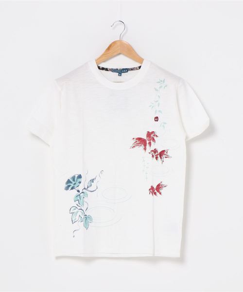 JEANS MATE(ジーンズメイト)の「和柄プリントスラブTシャツ バックプリント(Tシャツ/カットソー・メンズ・ブルー系その他/その他4/その他1/ホワイト/その他2/ネイビー/ブラック/ブラック系その他/ホワイト系その他/その他3・LARGE/MEDIUM/X-LARGE)」の7枚目の写真