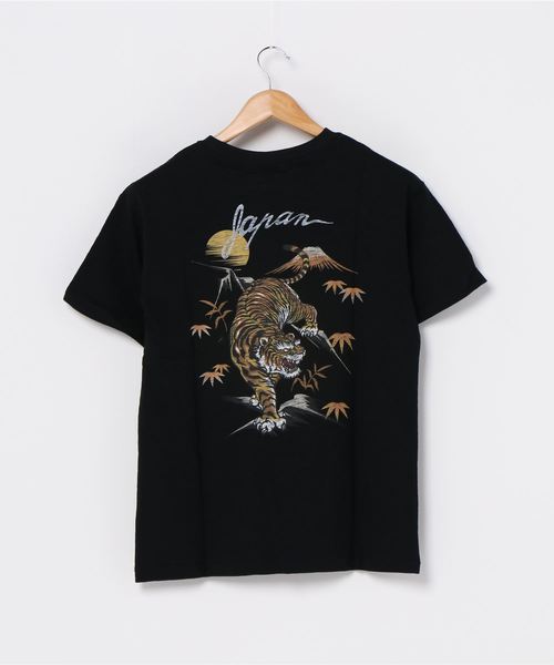 JEANS MATE(ジーンズメイト)の「和柄プリントスラブTシャツ バックプリント(Tシャツ/カットソー・メンズ・ブルー系その他/その他4/その他1/ホワイト/その他2/ネイビー/ブラック/ブラック系その他/ホワイト系その他/その他3・LARGE/MEDIUM/X-LARGE)」の18枚目の写真