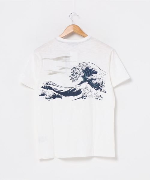 JEANS MATE(ジーンズメイト)の「和柄プリントスラブTシャツ バックプリント(Tシャツ/カットソー・メンズ・ブルー系その他/その他4/その他1/ホワイト/その他2/ネイビー/ブラック/ブラック系その他/ホワイト系その他/その他3・LARGE/MEDIUM/X-LARGE)」の19枚目の写真