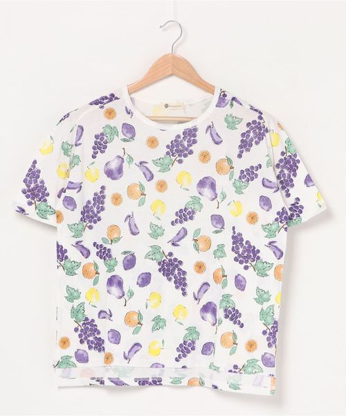 BARNDOOR(バーンドア)の「【BARNDOOR】Tシャツ(Tシャツ/カットソー・レディース・ホワイト/ミックスグレー/ホワイト系その他・MEDIUM)」の2枚目の写真