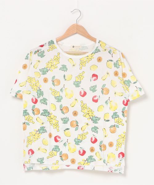 BARNDOOR(バーンドア)の「【BARNDOOR】Tシャツ(Tシャツ/カットソー・レディース・ホワイト/ミックスグレー/ホワイト系その他・MEDIUM)」の1枚目の写真