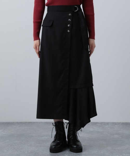 PAGEBOY（ページボーイ）の「スソキリカエナロースカート（スカート・レディース・ブラック/グレイッシュベージュ/ライラック・FREE）」の12枚目の写真