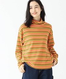 BEAMS BOY | BEAMS BOY / フライス マルチボーダー タートルネック プルオーバー カットソー(Tシャツ/カットソー)