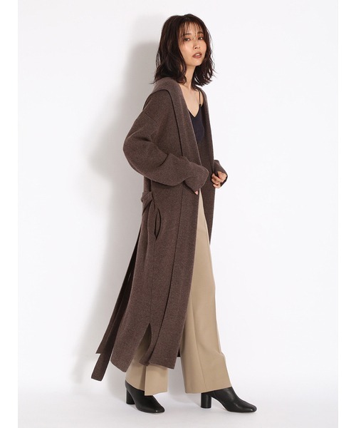 FRAY I.D（フレイアイディー）の「フードコーディガン（ニット  