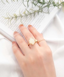 Edit Sheen | ストーン＆スリムリングセット(リング)