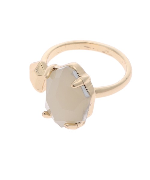 Edit Sheen（エディットシーン）の「ストーン＆スリムリングセット（リング・レディース・アイボリー・FREE）」の3枚目の写真