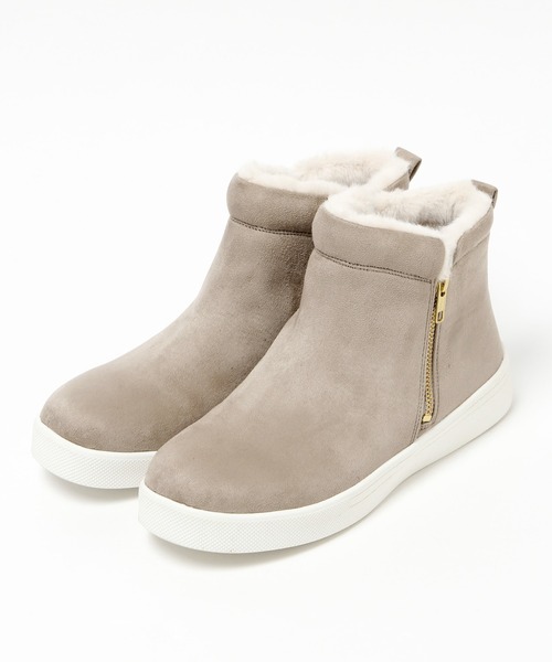 GLOBAL WORK(グローバルワーク)の「撥水保温中敷きブーツ/918339(ブーツ・レディース・ブラック/グレー/ライトグレー/ブラウン/グレー×ホワイト/ブラック×ブラック/ブラック×ベージュ/ダークブラウン・SMALL/MEDIUM/LARGE/X-LARGE)」の12枚目の写真